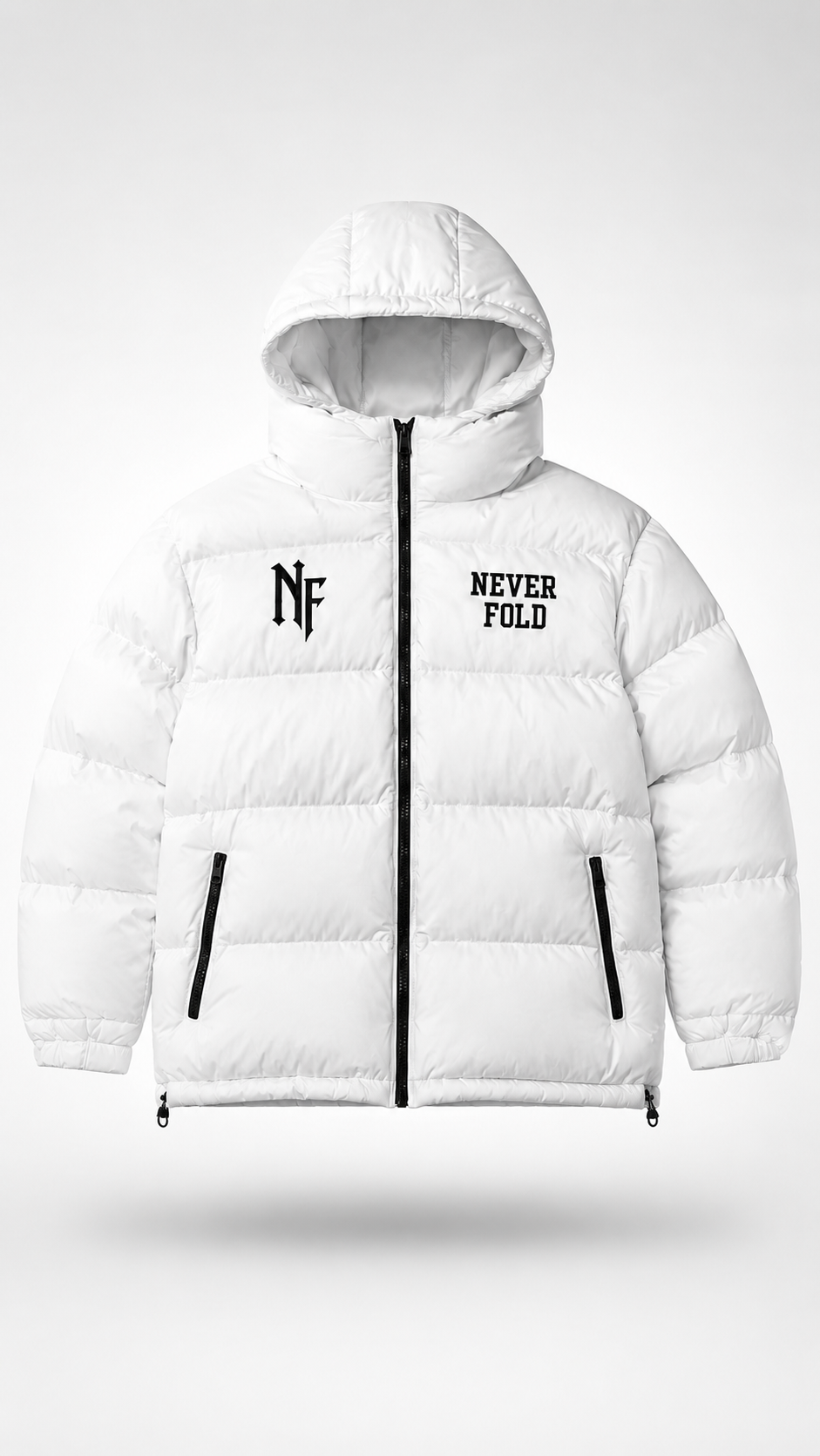 White NF Puffer Jacket